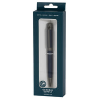 General Supply Goods + Co Retractable Ballpoint Pen - 1.0mm - Matte Blue-Retractable Ballpoint Pen