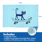 Educational Insights Pete the Cat Calming Light Filters - Multicolor - Pack of 3-For school, home, or hospital use: Light filters are perfect for any space with ceiling lights and fluorescent or LED lighting, including the classroom, clinic, studio, or hospital. Great for home decor in the playroom or nursery too!