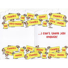 Rosedale 5-1/2" x 8" Humorous Thank You Greeting Cards And Envelopes, 12 Pack (17750)-Card shop quality greeting cards
