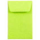 JAM Paper #1 Coin Envelopes, 2.25 x 3.5, Brite Hue Ultra Lime Green, 1000 Pack-Coin Envelopes