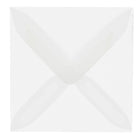 JAM Paper 3.125 x 3.125 Mini Square Envelopes, Clear Translucent Vellum, 1000 Pack (2851291B)-Clear
