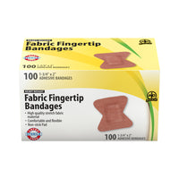 Wasip Fabric Fingertip Bandage - 100 Pack-These latex-free water-resistant bandages, made of high quality stretch fabric material allows for flexibility and long-term wear