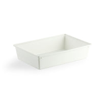 Mistral Multi-Purpose Plastic Storage Bin - 17" - White-Made from 100% recyclable polyprolelene(PP)
