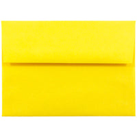 JAM Paper A6 Invitation Envelopes, 4.75 x 6.5, Brite Hue Yellow Recycled, 250 Pack (94531H)-Yellow brite hue recycled envelope