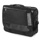 Bugatti The Associate 15.6" Briefcase - Black-Made of polyester with vegan leather trims