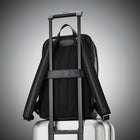 Samsonite Classic Leather Slim Backpack 14.1", Black-Dedicated padded laptop pocket fits screens up to 14.1".