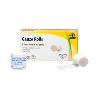 Wasip Gauze Roll - 1" x 4.5m - 6 Pack-These surgical gauze mesh bandages are individually wrapped in paper