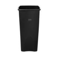 Rubbermaid Plastic Wastebasket - 28"H - Black-Waste container