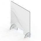 Mark Maker Acrylic Sneeze Guard - 31.5" x 36" - Design #6-Available with acrylic feet to easily stand on countertops for portability and quick installation with no tools required.