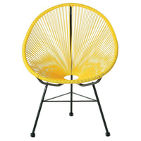 Plata Import Acapulco Chair, Yellow (WR-1350-YE)-Accent Chair