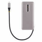 StarTech 4-Port USB-C Hub - Space Grey-Built-in 9.8" long host cable