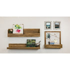 kieragrace Muskoka Cantu Shelf, Irwin Shelf w/ Corkboard, Pugh Shelf - Walnut, Set of Three, 36", 19", 36"-Irwin: Warm walnut corkboard shelf, 20” by 19” by 3.5”