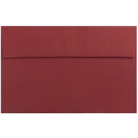 JAM Paper A10 Invitation Envelopes, 6 x 9.5, Dark Red, 250 Pack (157468H)-Red dark base envelope
