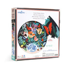 eeBoo Piece and Love Still Life with Flowers Round Jigsaw Puzzle - 500 Pieces-A high-quality jigsaw puzzle for adults and families with glossy, sturdy pieces and minimal puzzle dust