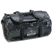 Ergodyne Water Resistant Duffel Bags, Vinyl, 1 Pockets, Black-Colour: Black