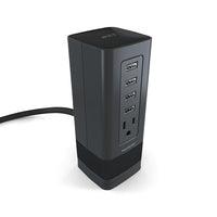NXT Technologies 1-Outlet plus USB Surge Protector, 5' Cord, 900 Joules (NX56822)-One standard outlet and four USB ports