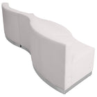 Flash Furniture HERCULES Alon Melrose LeatherSoft Reception Configuration - 3 Pieces, White-Modular components make reconfiguring easy with endless possibilities
