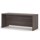 Bestar Pro-Linea Executive Desk, Bark Grey (120400-1147)-Durable 1.5" commercial grade work surface with melamine finish that resists scratches, stains and wears