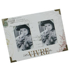 Cathay Importers 2 Assorted Faux Leather 5" x 7" Frames (EC-24-0113),2 Pack-5" x 7"