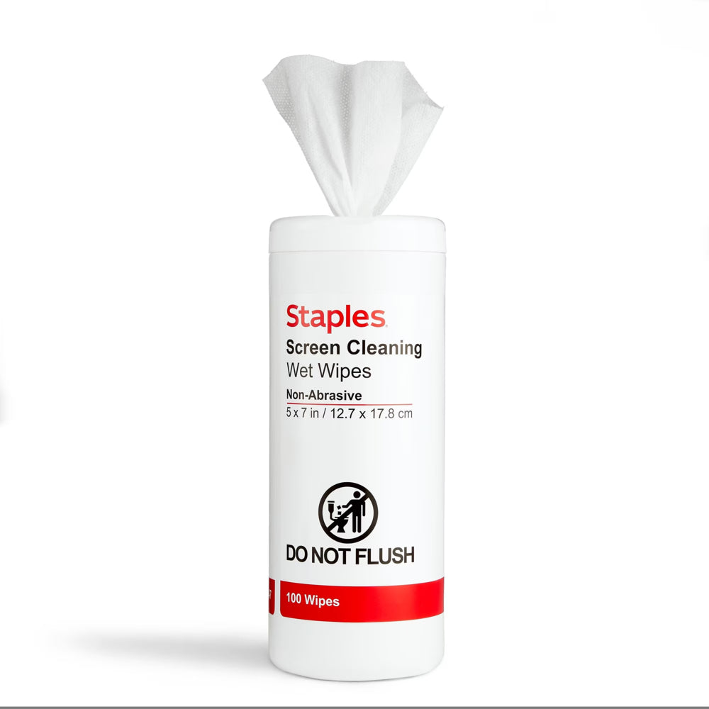 Staples Screen Cleaning Wipes - 100 Pack | staples.ca