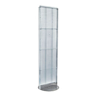 Azar Displays Pegboard Freestanding Floor Display, 16" x 60", Clear (700250-CLR)-Made from pegboard