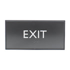 Headline Sign Premier EXIT Sign - 4" H x 8" L - Black-Sign Message: "EXIT"