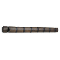 Umbra Flip 8 Wall Hook, Black/Walnut-Wall hook