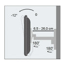 Techly 1-Arm Tilt/Swivel TV Wall Mount, 19-37", (ICA-LCD 2901)-Supports VESA 75x75, 100x100, 200x100, 200x200 mm