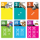 TREND enterprises, Inc. Animals Count 0-31 Learning Set-Photographic examples for English-language counting words and numerals