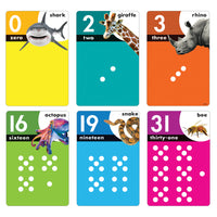 TREND enterprises, Inc. Animals Count 0-31 Learning Set-Photographic examples for English-language counting words and numerals