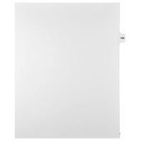 Mark Maker Legal Tabs - Letter Size - White - 1/15th cut - 25 tabs per package - 5 packages Pack - Number 109-White Single Tabs