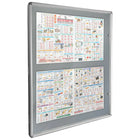 Eddie's Enclosed Bulletin Board With Locking Door - 30" W x 40" H-Enclosed Bulletin Board