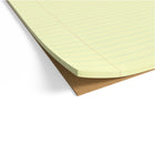 TRU RED Wide Ruled Notepads - 8.5" x 11.75" - Canary - 50 Sheets/Pad - 12 Pack-50 perforated sheets per pad
