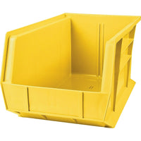 Kleton Stack & Hang Bin, 8-1/4" W x 7" H x 14-3/4" D, Yellow - 12 Pack-Capacity: 60 lbs.