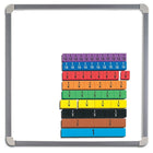 Educational Insights Foam Magnetic Fraction Strip, 51/Set-Usage ideas: Nine fraction bars are Colour coded for easy identification and break into perfect fractions