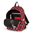 The Rolling Stones Core Collection Backpack with Signature Logo - Black Lips-Store your essentials in the main section using the front zipper