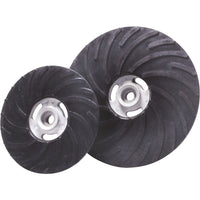 Merit Fibre Discs - Air Cooled Rubber Back Up Pads - 12 Pack-Disc pad nut 5/8"-11