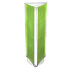 Azar Displays 60" x 16" 3-Sided Pegboard Floor Display, Green (700450-GRE)-Sits on revolving base