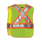 Forcefield Econo 5 Point Vest - Lime - One Size-Radio pocket and 2 lower velcro closure pockets
