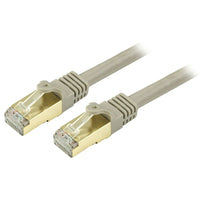 StarTech Cat6a Ethernet Patch Cable, Shielded, 35 ft, Grey (C6ASPAT35GR)-Protect your data against noise and EMI/RFI interference