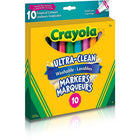 Crayola Tropical Washable Markers - 10 Pack-Conical broad line