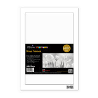 SECO Snap Poster Frame Case - 8.5" x 11" - White-Quick snap spring hinged front load frame makes it quick and easy to switch posters and pictures