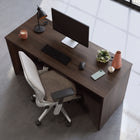 Sauder 59"W Affirm Desk - Noble Elm-   Desk can be fastened to the left or right side of 427439 Desk Return 42", 427440 Desk 48" x 24", 427442 Desk 72" x 24"