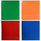 JAM Paper Assorted 1.5" Plastic 3 Ring Binders, Red, Green, Blue, Orange, 4 Pack-Dimensions: 11.5 x 10.5 x 1.5