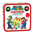 Checkers & Tic Tac Toe: Super Mario Collector’s Game Set-Ages 6+