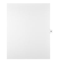 Mark Maker Legal Tabs - Letter Size - White - 1/15th cut - 25 tabs per package - 5 packages Pack - Number 83-White Single Tabs