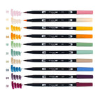 Tombow Dual Brush Pens - Cottage Palette - 10 Pack-Double ended water based blendable markers