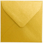 JAM Paper Stardream Mini Square Envelopes - 3.125" x 3.125" - Metallic Gold - 25 Pack -Colour: Metallic Gold