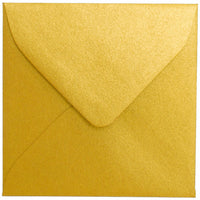 JAM Paper Stardream Mini Square Envelopes - 3.125" x 3.125" - Metallic Gold - 25 Pack -Colour: Metallic Gold