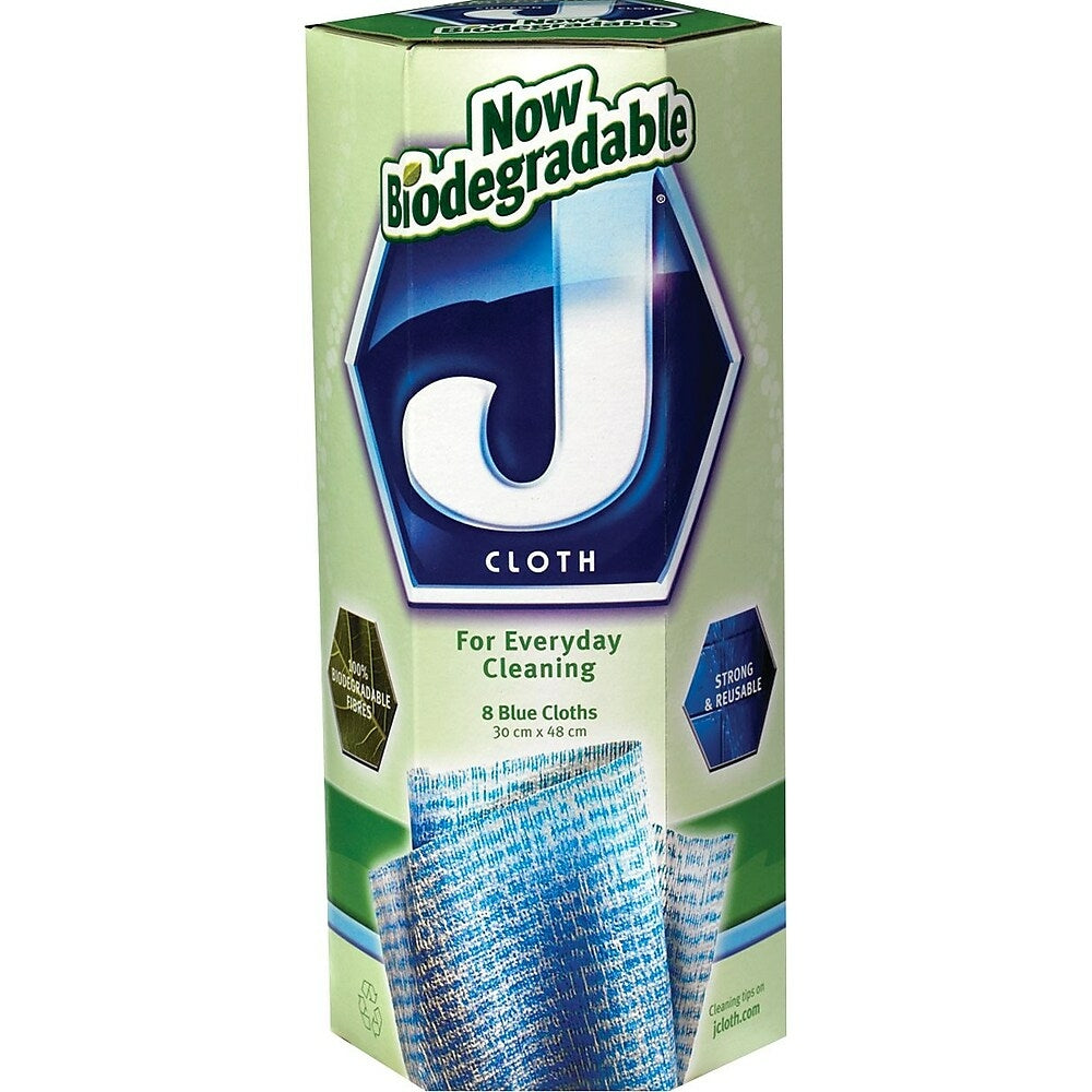 J-Cloth Reusable Towels, Blue, 8-Pack | staples.ca